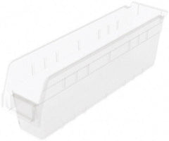 Akro-Mils - 17-7/8" Deep, Clear Polymer Hopper Shelf Bin - 6" High x 4-1/8" Wide x 17-7/8" Long - A1 Tooling