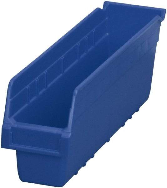 Akro-Mils - 17-7/8" Deep, Blue Polymer Hopper Shelf Bin - 6" High x 4-1/8" Wide x 17-7/8" Long - A1 Tooling