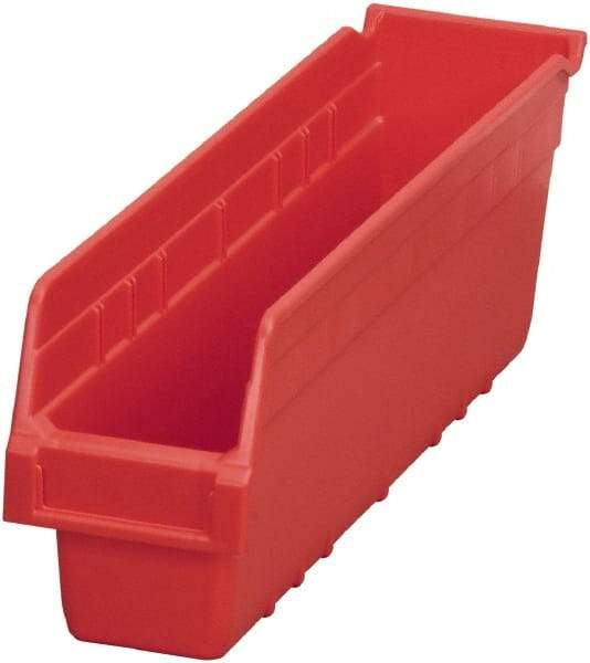 Akro-Mils - 17-7/8" Deep, Red Polymer Hopper Shelf Bin - 6" High x 4-1/8" Wide x 17-7/8" Long - A1 Tooling