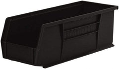 Akro-Mils - 50 Lb. Load Capacity, 14-3/4" Deep, Black Polymer Hopper Stacking Bin - 5" High x 5-1/2" Wide x 14-3/4" Long - A1 Tooling