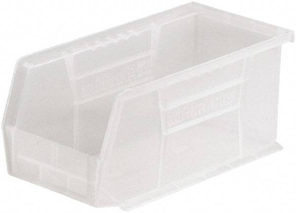 Akro-Mils - 30 Lb. Load Capacity, 10-7/8" Deep, Clear Polymer Hopper Stacking Bin - 5" High x 5-1/2" Wide x 10-7/8" Long - A1 Tooling