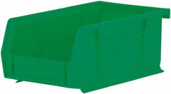 Akro-Mils - 10 Lb. Load Capacity, 7-3/8" Deep, Green Polymer Hopper Stacking Bin - 3" High x 4-1/8" Wide x 7-3/8" Long - A1 Tooling