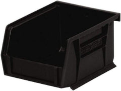 Akro-Mils - 10 Lb. Load Capacity, 5-3/8" Deep, Black Polymer Hopper Stacking Bin - 3" High x 4-1/8" Wide x 5-3/8" Long - A1 Tooling