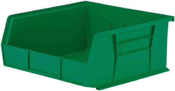 Akro-Mils - 50 Lb. Load Capacity, 10-7/8" Deep, Green Polymer Hopper Stacking Bin - 5" High x 11" Wide x 10-7/8" Long - A1 Tooling