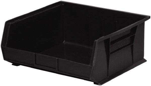 Akro-Mils - 75 Lb. Load Capacity, 14-3/4" Deep, Black Polymer Hopper Stacking Bin - 7" High x 16-1/2" Wide x 14-3/4" Long - A1 Tooling