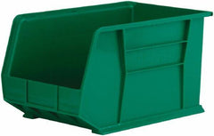 Akro-Mils - 60 Lb. Load Capacity, 18" Deep, Green Polymer Hopper Stacking Bin - 10" High x 11" Wide x 18" Long - A1 Tooling