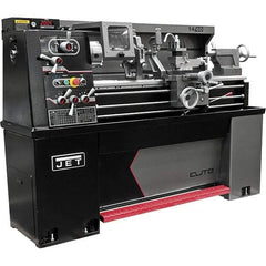 Jet - 14" Swing, 40" Between Centers, 230 Volt, Single Phase Engine Lathe - 5MT Taper, 3 hp, 30 to 2,200 RPM, 1-1/2" Bore Diam, 30" Deep x 58" High x 77" Long - A1 Tooling