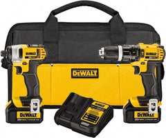 DeWALT - 20 Volt Cordless Tool Combination Kit - Includes 1/2" Hammer Drill & 1/4" Impact Driver, Lithium-Ion Battery Included - A1 Tooling