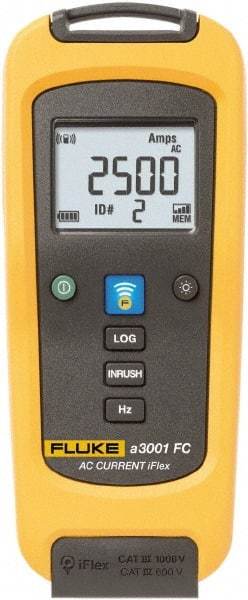 Fluke - FLK-A3001 FC, CAT IV, CAT III, Digital True RMS Wireless Clamp Meter with 10" Flex Jaws - 2500 AC Amps, Measures Current - A1 Tooling