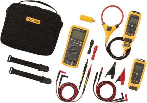 Fluke - 9 Piece, FC Series Wireless Multimeter Kit - 1,000 Volt Max, LCD Display - A1 Tooling