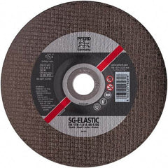 PFERD - 46 Grit, 4-1/2" Wheel Diam, 7/8" Arbor Hole, Type 27 Depressed Center Wheel - Aluminum Oxide - A1 Tooling