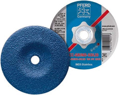 PFERD - 46 Grit, 7" Wheel Diam, 7/8" Arbor Hole, Type 27 Depressed Center Wheel - Aluminum Oxide - A1 Tooling