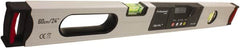 Digi-Pas - 24" Long 2 Vial Box Beam Level - Aluminum, Black/Gray, 1 Plumb & 1 Level Vial - A1 Tooling