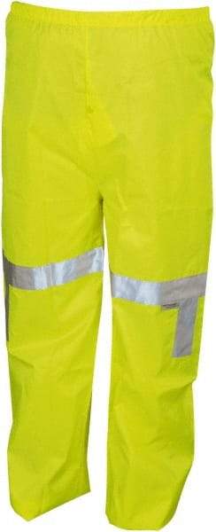 MCR Safety - Size XL, High Visibility Lime, Rain Pants - No Pockets - A1 Tooling