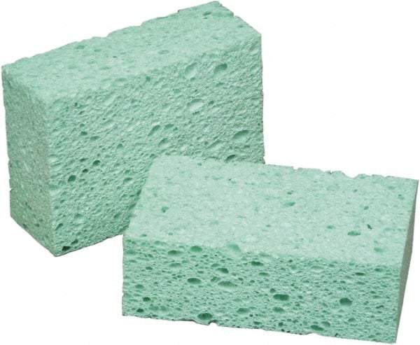 Ability One - 5-3/4" Long x 1-3/4" Wide x 1" Thick Scouring Sponge - Non-Abrasive, Green - A1 Tooling