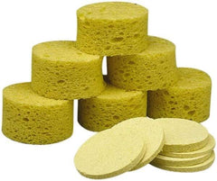 Ability One - 1-3/8" Long x 1" Wide x 1" Thick Scouring Sponge - Non-Abrasive, Tan - A1 Tooling