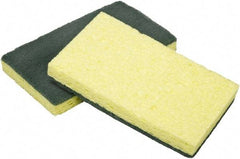 Ability One - 3-1/4" Long x 1/2" Wide x 1" Thick Scouring Sponge - Nonabrasive, Yellow/Green - A1 Tooling