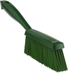 Vikan - 14" OAL, Polyester Staple Set Bench Brush - 2" Bristle Length, 6-3/8" Long Head, Green - A1 Tooling