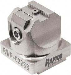 Raptor Workholding - 3/8" Jaw Width, 2" High x 2.07" Long x 2.07" Wide Dovetail Vise - For Use with 4 & 5 Axis Workholding Systems - A1 Tooling