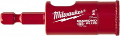 Milwaukee Tool - 3/4" Diam, 1-1/2" Cutting Depth, Hole Saw - Diamond Grit Saw, Continuous Edge - A1 Tooling