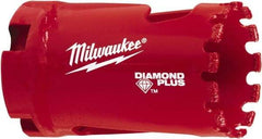 Milwaukee Tool - 1-1/4" Diam, 1-1/2" Cutting Depth, Hole Saw - Diamond Grit Saw, Continuous Edge - A1 Tooling