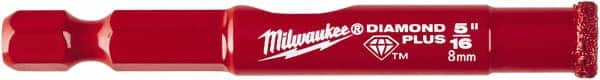 Milwaukee Tool - 5/16" Diam, 1-1/2" Cutting Depth, Hole Saw - Diamond Grit Saw, Continuous Edge - A1 Tooling