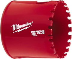 Milwaukee Tool - 2" Diam, 1-1/2" Cutting Depth, Hole Saw - Diamond Grit Saw, Continuous Edge - A1 Tooling