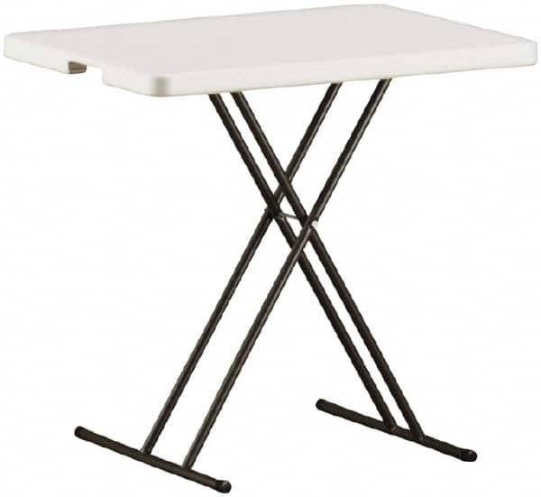 Ability One - 30" Long x 20" Wide x 25" High, Rectangular Folding Table - Platinum - A1 Tooling