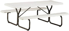 Ability One - 72" Long x 30" Wide x 29" High, Rectangular Folding Table with Fixed Legs - Platinum - A1 Tooling