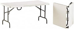 Ability One - 60" Long x 30" Wide x 29" High, Rectangular Folding Table - Platinum - A1 Tooling