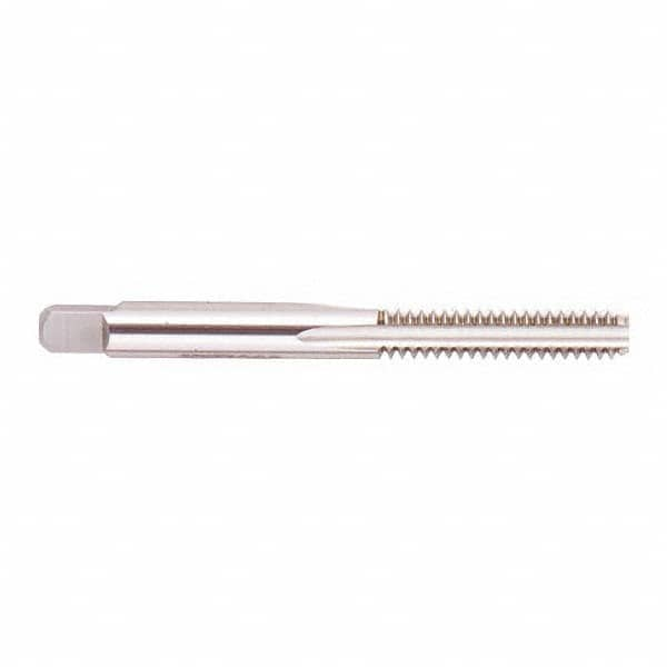 Regal Cutting Tools - 3/8-24 UNF 4 Flute Bright Finish High Speed Steel Straight Flute Standard Hand Tap - Bottoming, Right Hand Thread, 2-15/16" OAL, 1-1/4" Thread Length, H8 Limit, Oversize - Exact Industrial Supply