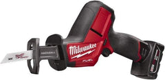 Milwaukee Tool - 12V, 0 to 3,000 SPM, Cordless Reciprocating Saw - 5/8" Stroke Length, 12" Saw Length, 1 Lithium-Ion Battery Included - A1 Tooling