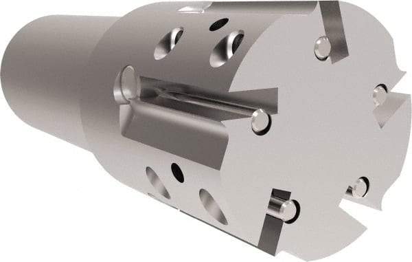 Allied Machine and Engineering - 1.755 (Straight), 1.888 (Tapered)" Cut Diam, 1-1/4" Shank Diam, Internal/External Indexable Thread Mill - Multiple Insert Styles, 38.1mm Insert Size, Toolholder Style THP, 4 1/2" OAL - A1 Tooling