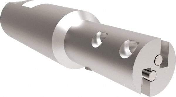 Allied Machine and Engineering - 23.67 (Straight), 27.05 (Tapered)mm Cut Diam, 25mm Shank Diam, Internal/External Indexable Thread Mill - Multiple Insert Styles, 38.1mm Insert Size, Toolholder Style THP, 114.3mm OAL - A1 Tooling