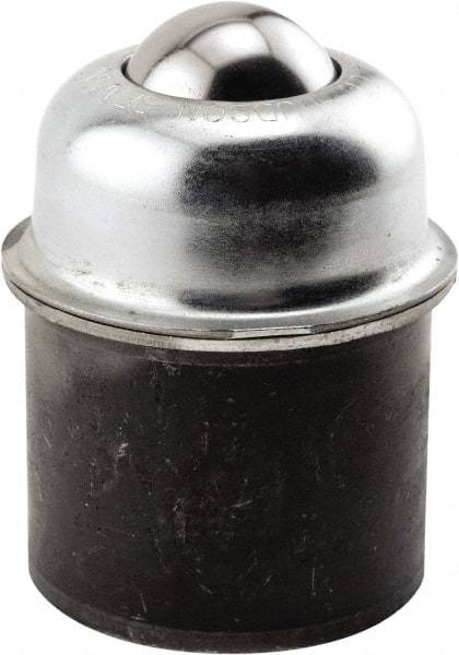 Hudson Bearing - 1-1/2 Inch Diameter, Round, Stainless Steel Ball Transfer - 3 Inch Overall Diameter, 1.8125 Inch Mount Height, 250 Lb. Capacity - A1 Tooling