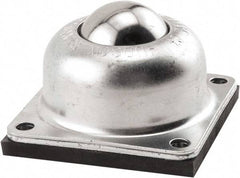 Hudson Bearing - 1-1/2 Inch Diameter, Round, Stainless Steel Ball Transfer - 2 Inch Mount Height, 250 Lb. Capacity - A1 Tooling