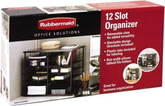 Rubbermaid - Black Document Organizer - Wood, MDF, Laminate - A1 Tooling