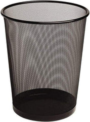 Rubbermaid - 2 Gal Black Round Trash Can - Metal, 14-3/16" High x 11.69" Long x 11.69" Wide - A1 Tooling