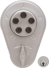 Kaba Access - 1-3/8 to 1-1/2" Door Thickness, Zamak Finish, Push Button Deadbolt - Key Override - A1 Tooling