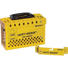 Brady - Group Lockout Boxes Portable or Wall Mount: Portable & Wall Mount Maximum Number of Padlocks: 12 - A1 Tooling