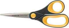 Ability One - 4" LOC, 8" OAL Titanium Scissors - Ambidextrous, Straight Handle, For Sticky Residues - A1 Tooling