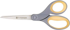 Ability One - 4" LOC, 7" OAL Titanium Scissors - Ambidextrous, Straight Handle, For Sticky Residues - A1 Tooling