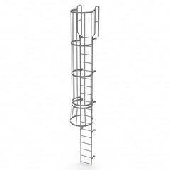 TRI-ARC - Rolling & Wall Mounted Ladders & Platforms Type: Fixed Ladder Style: Safety Cage - A1 Tooling