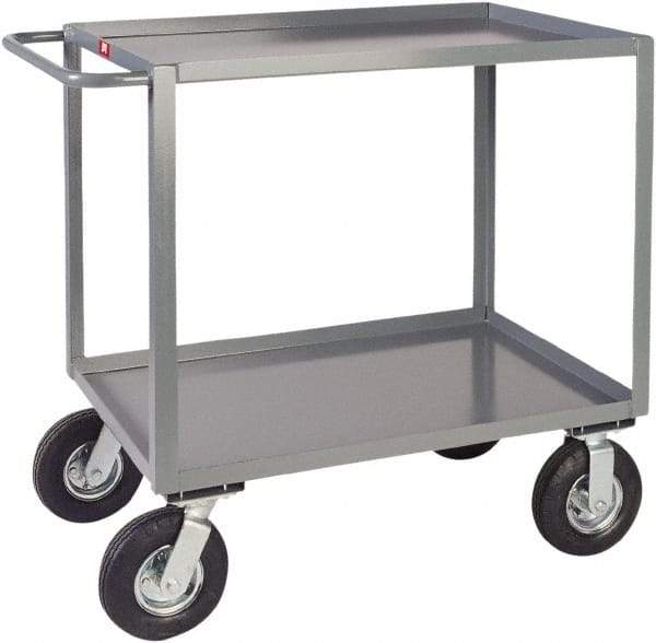 Jamco - 1,200 Lb Capacity, 30" Wide x 36" Long x 39" High Heavy Duty Service Cart - 2 Shelf, Steel - A1 Tooling