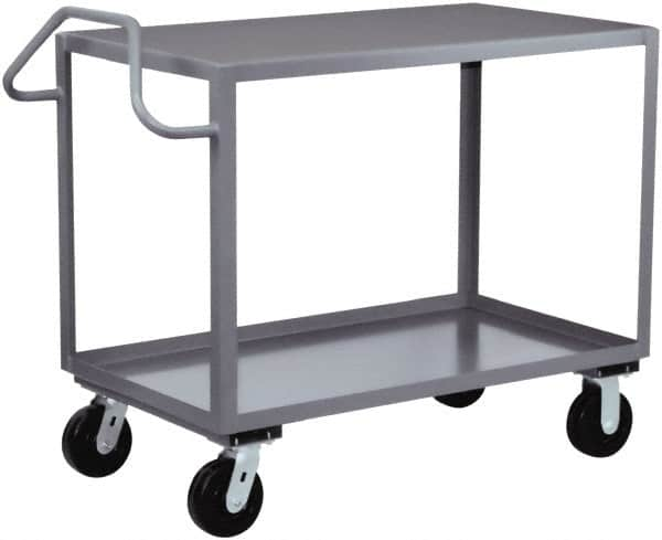 Jamco - 2,400 Lb Capacity, 30" Wide x 60" Long x 36" High Heavy Duty Service Cart - 2 Shelf, Steel - A1 Tooling