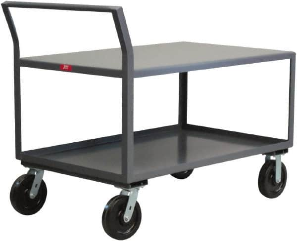 Jamco - 4,800 Lb Capacity, 36" Wide x 48" Long x 30" High Heavy Duty Service Cart - 2 Shelf, Steel - A1 Tooling