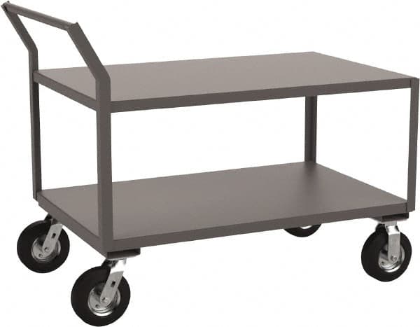 Jamco - 1,200 Lb Capacity, 30" Wide x 48" Long x 31" High Heavy Duty Service Cart - 2 Shelf, Steel - A1 Tooling