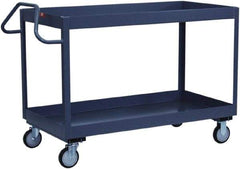 Jamco - 1,200 Lb Capacity, 30" Wide x 24" Long x 39" High Deep Shelf Cart - 2 Shelf, Steel - A1 Tooling