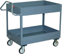 Jamco - 1,200 Lb Capacity, 18" Wide x 36" Long x 35" High Heavy Duty Service Cart - 2 Shelf, Steel - A1 Tooling