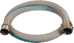 Continental ContiTech - 1" Inside x 1.56" Outside Diam, 220°F, Male x Female Camlock Food & Beverage Hose - 1-1/2" Bend Radius, Gray, 20' Long, 250 Max psi, 29 Vacuum Rating - A1 Tooling